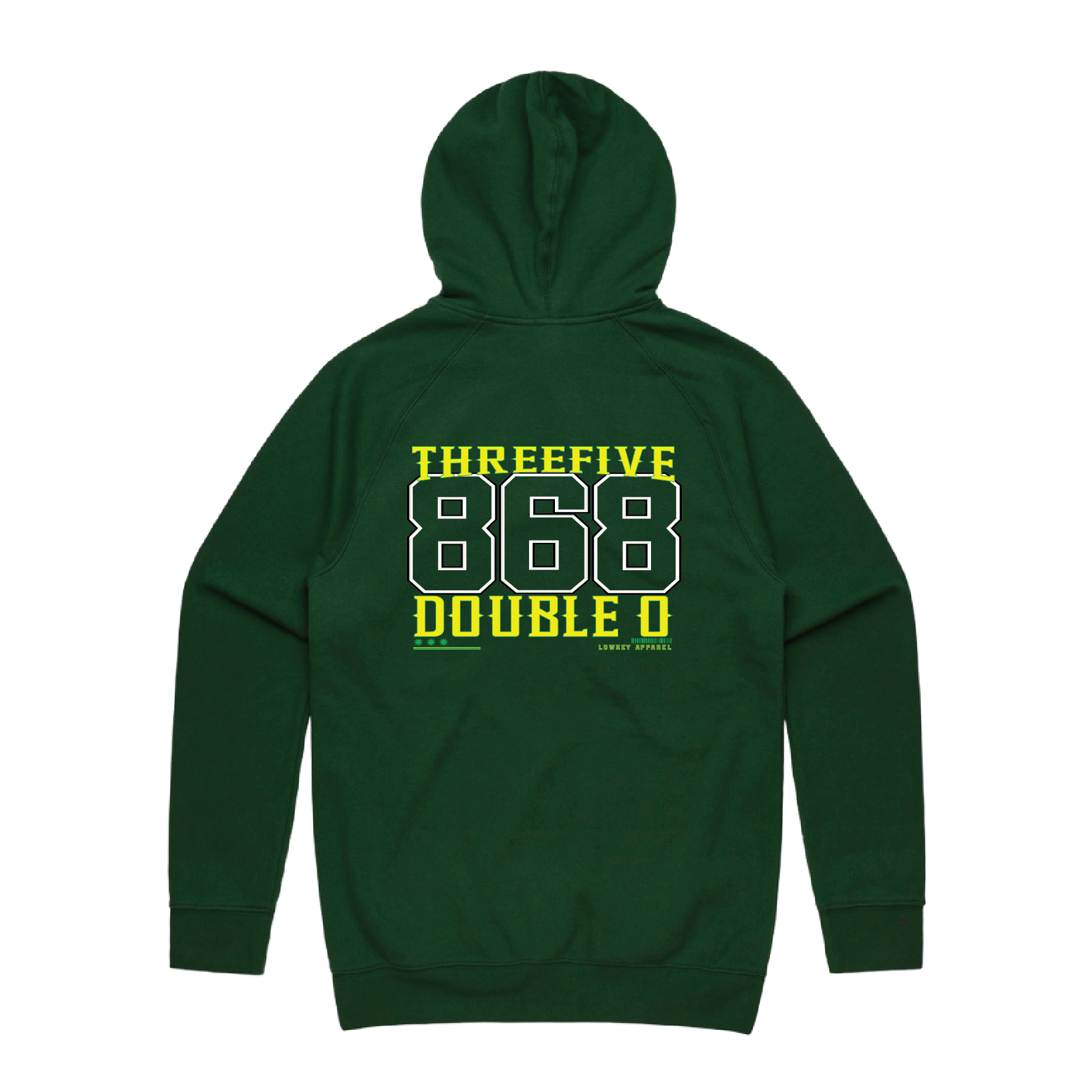 Green Hoodie Back